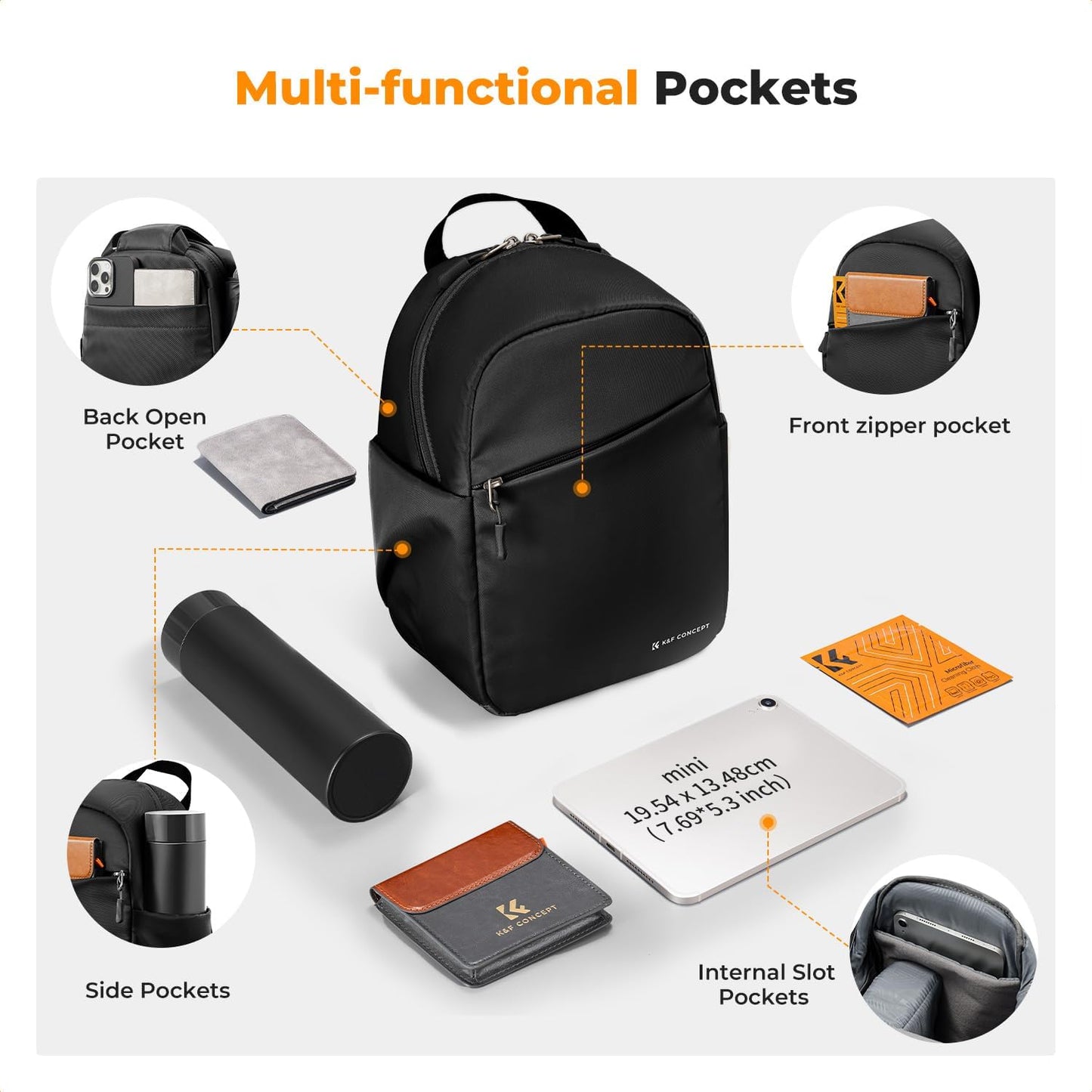Waterproof Adjustable 5L Camera Sling Backpack by K&F Concept