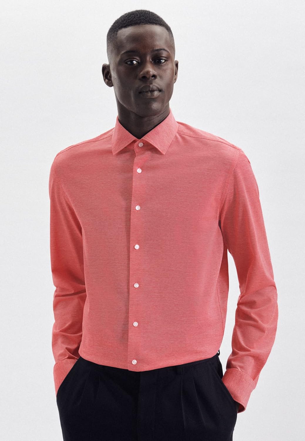 Seidensticker Men's Business Shirt – Easy‑Iron Classic Fit
