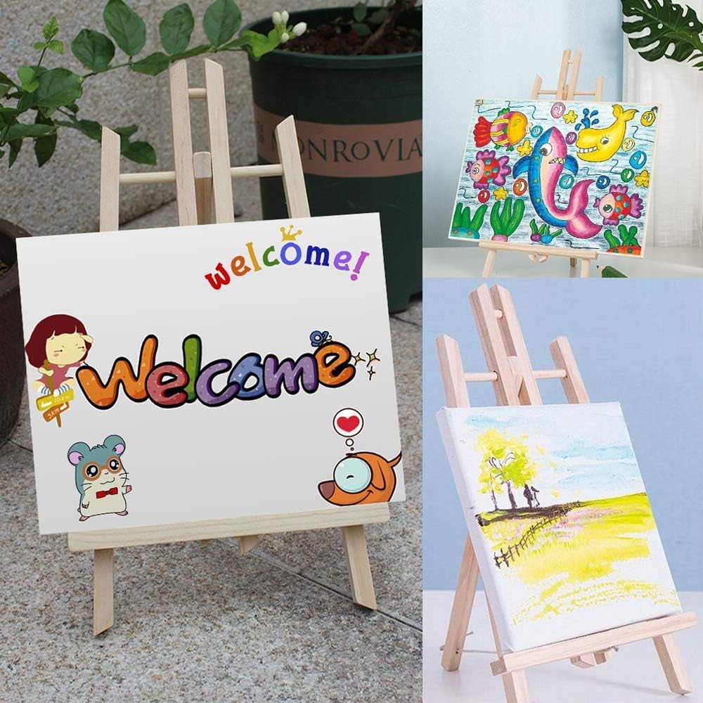 HXSEMAYIG 30 cm Wooden Artist Easel – Foldable Portable Art Stand