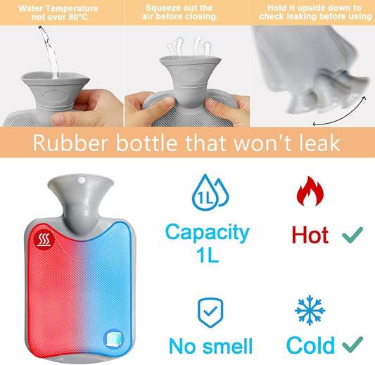 Fluffy Wearable Hot Water Bottle with Waist Belt