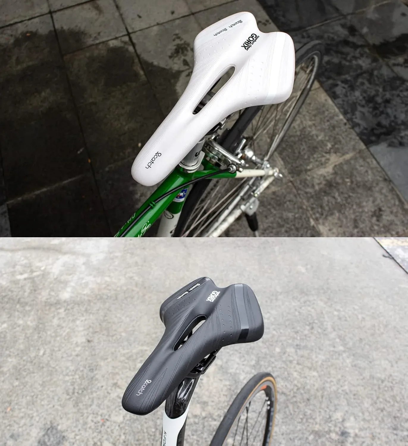 GORIX Bike Saddle Comfortable Cushion with Rail for Mountain and Road Bicycles - Gomix Brands Outlet