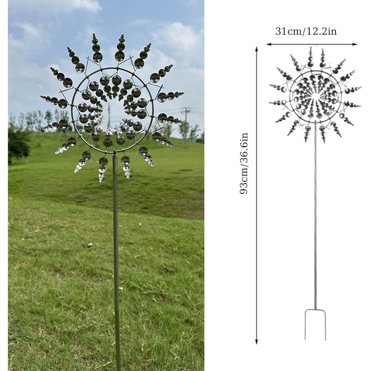 Harlow Wind Spinner Outdoor Garden Metal Decoration Sculpture
