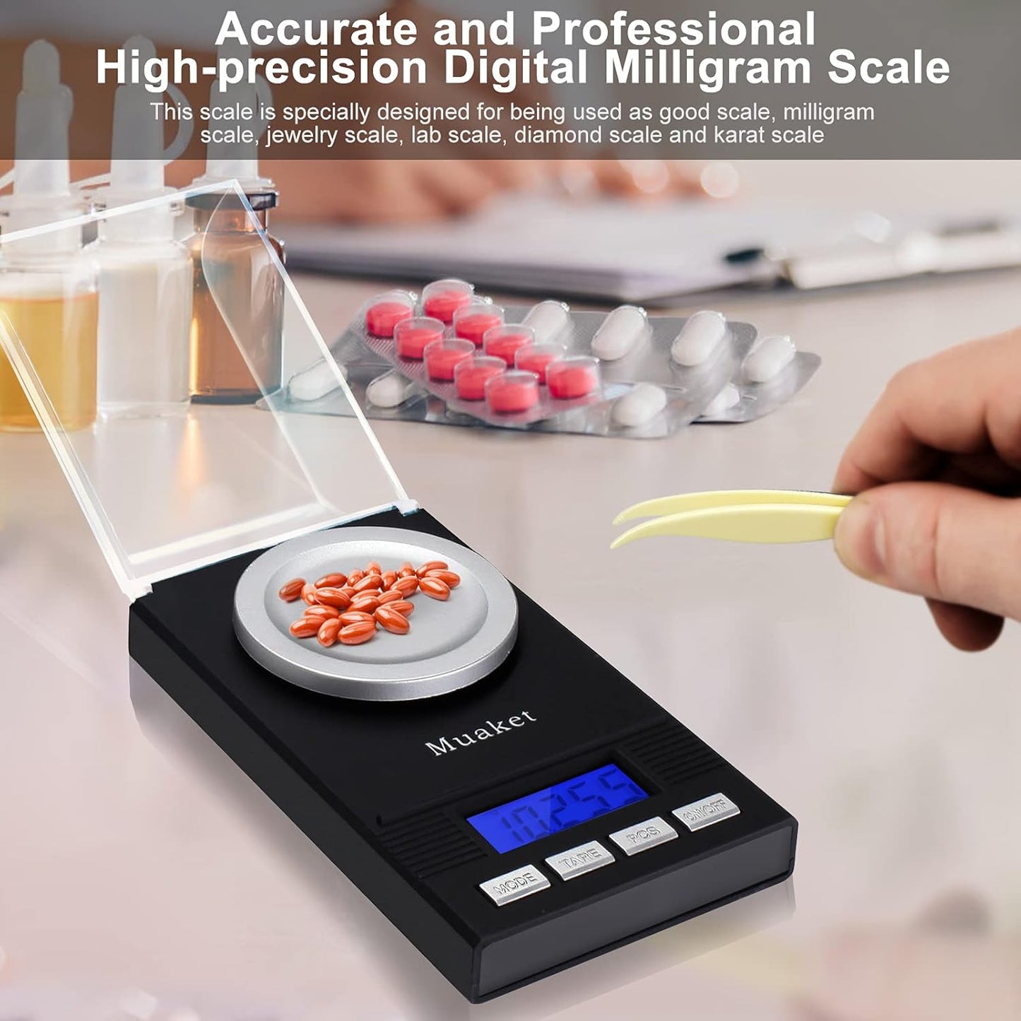 Accurate Digital Milligram Scales