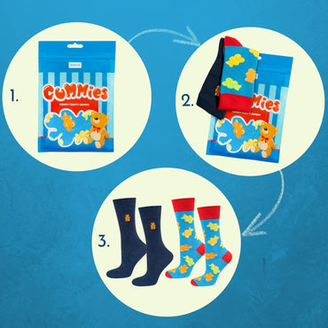 Soxo Candy Socks Fun Colorful Unisex Cotton Sock Set