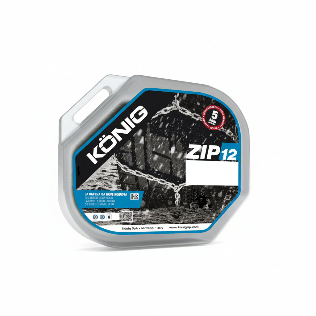 Koenig Zip 12 070 Snow Chains 2 Pieces, 12mm Thickness