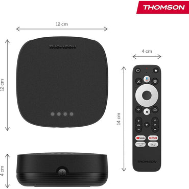 Thomson Streaming Box Plus 270: 4K UHD Android TV with Google Cast, Wi-Fi
