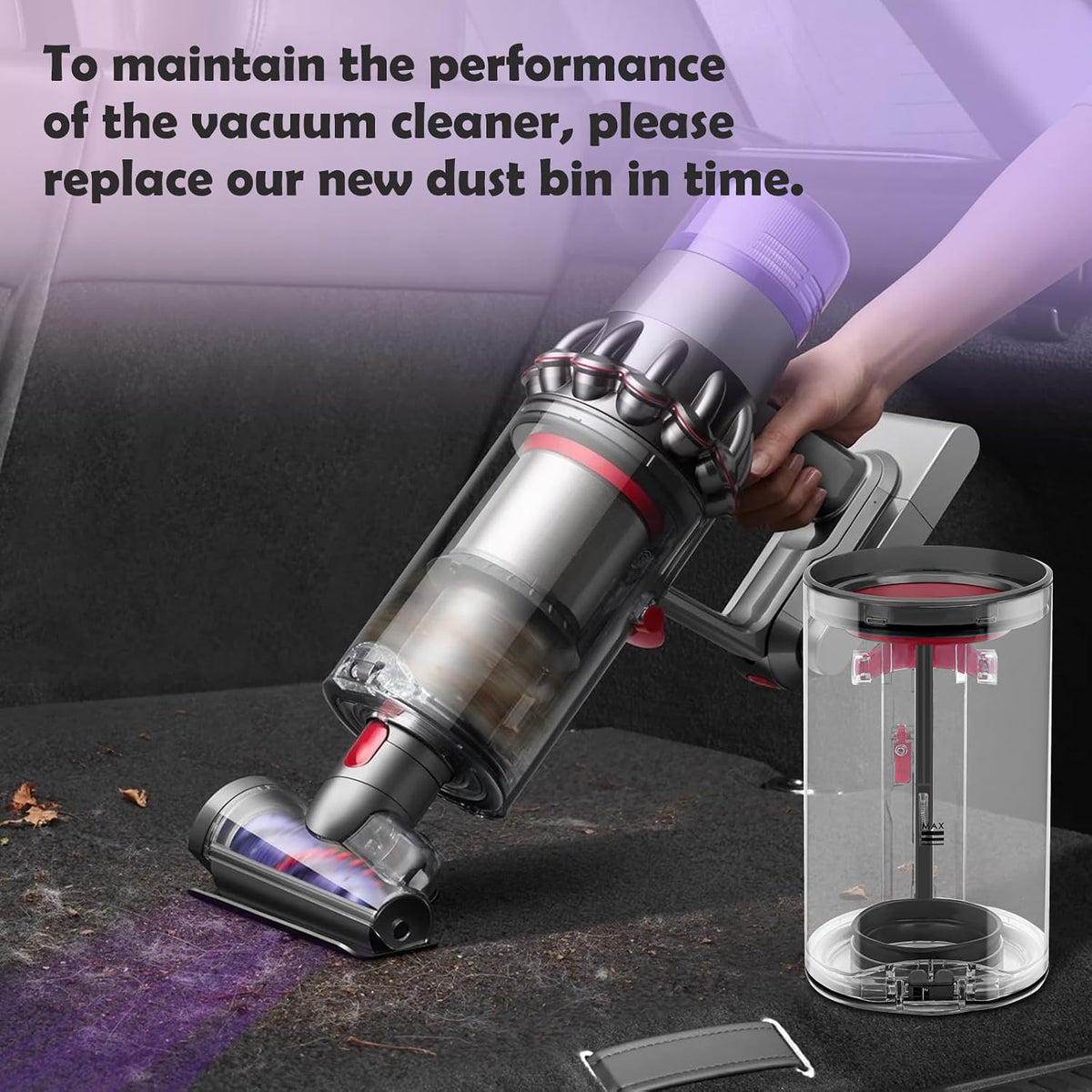 VIEWALL Dust Bin Replacement for Dyson V11 V15 V15S Detect V11-V15DB