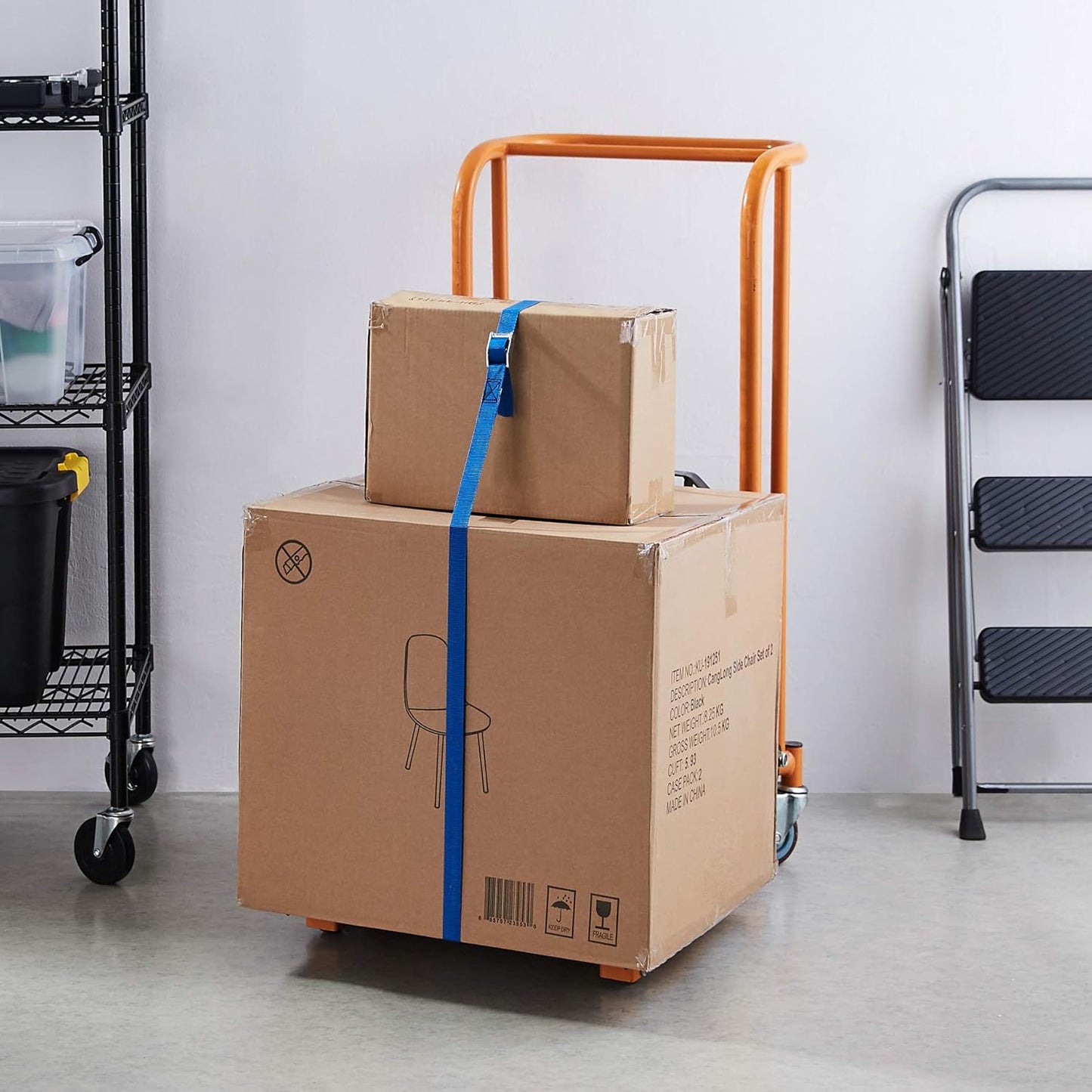 Amazon Basics 8.2-Foot Tie-Down Straps with 330-Pound Load Capacity