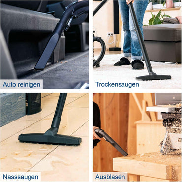 Scheppach ASP50ES 50L Wet/Dry Vacuum Cleaner with HEPA Filter and Automatic Switch-On