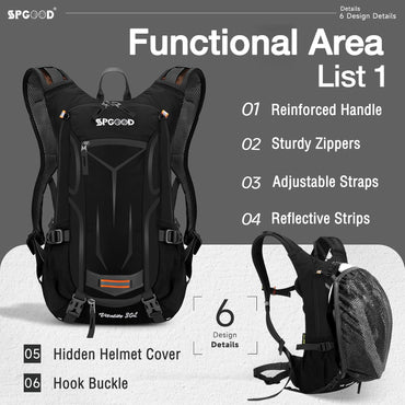 Waterproof Ultralight Bike Backpack 20L/25L/30L with Rain Cover