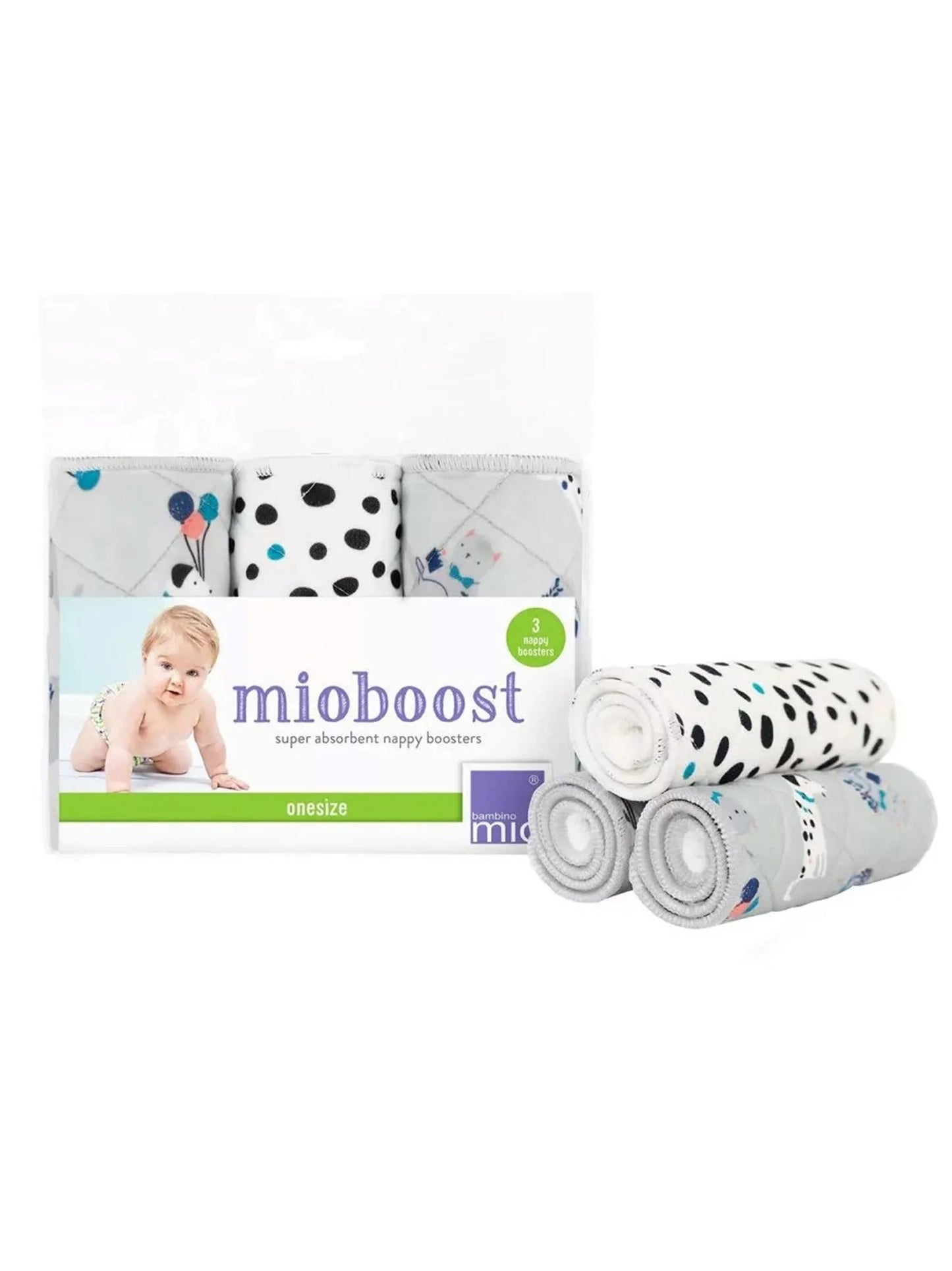 Absorbent Pad Boost Reusable Diaper Nappy Insert Pack of 3