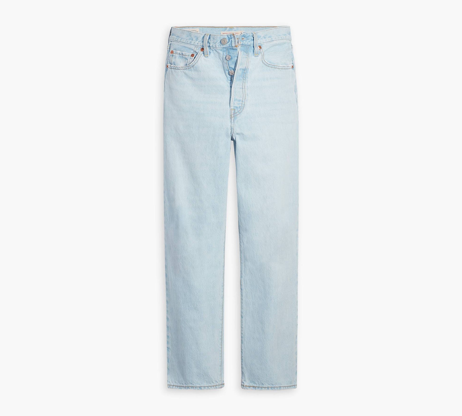 levis Light blue jeans on a white background