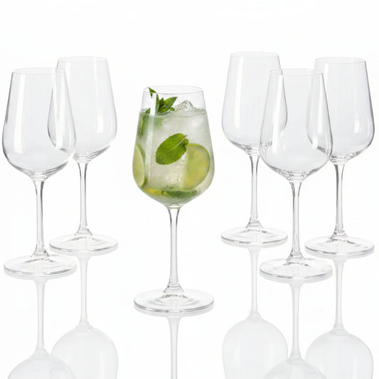 Ernesto Crystal Wine Glass Set 6-Piece 410 ml