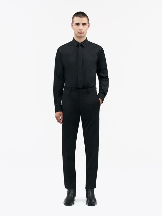 Tiger of Sweden Filbrodie Slim Fit Black Dress Shirt