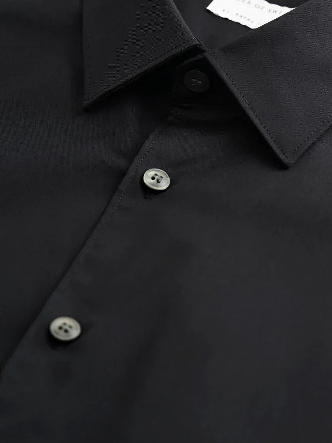 Tiger of Sweden Filbrodie Slim Fit Black Dress Shirt - Gomix Brands Outlet