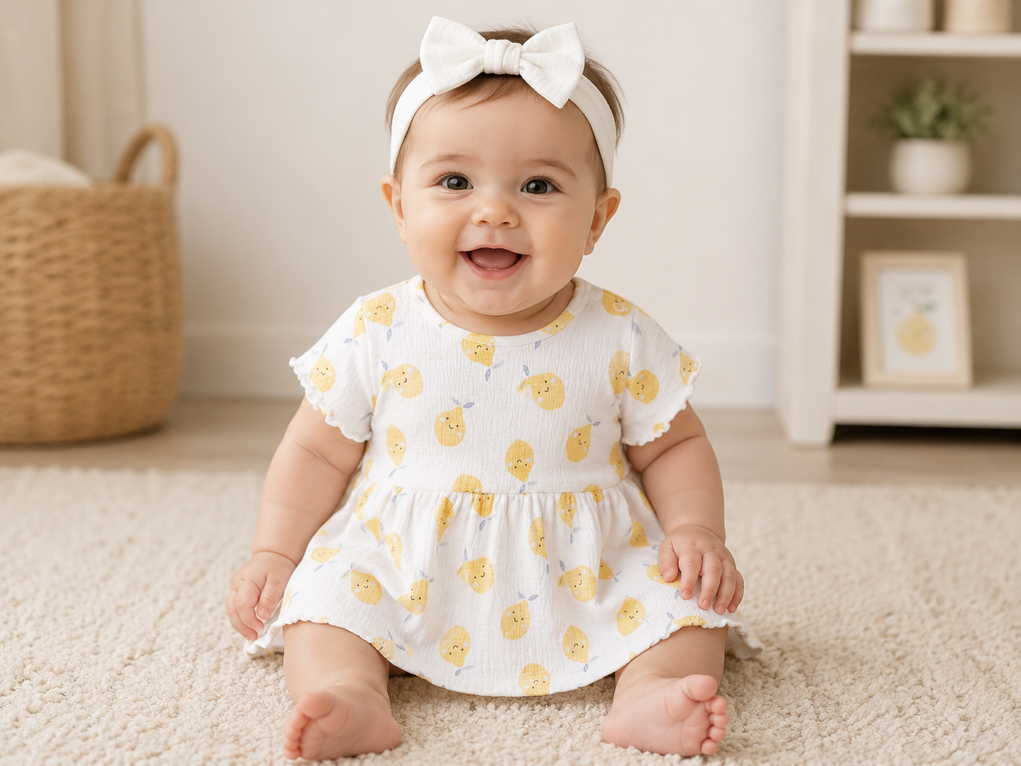 Lupilu Baby Dress Organic Cotton Short Sleeve