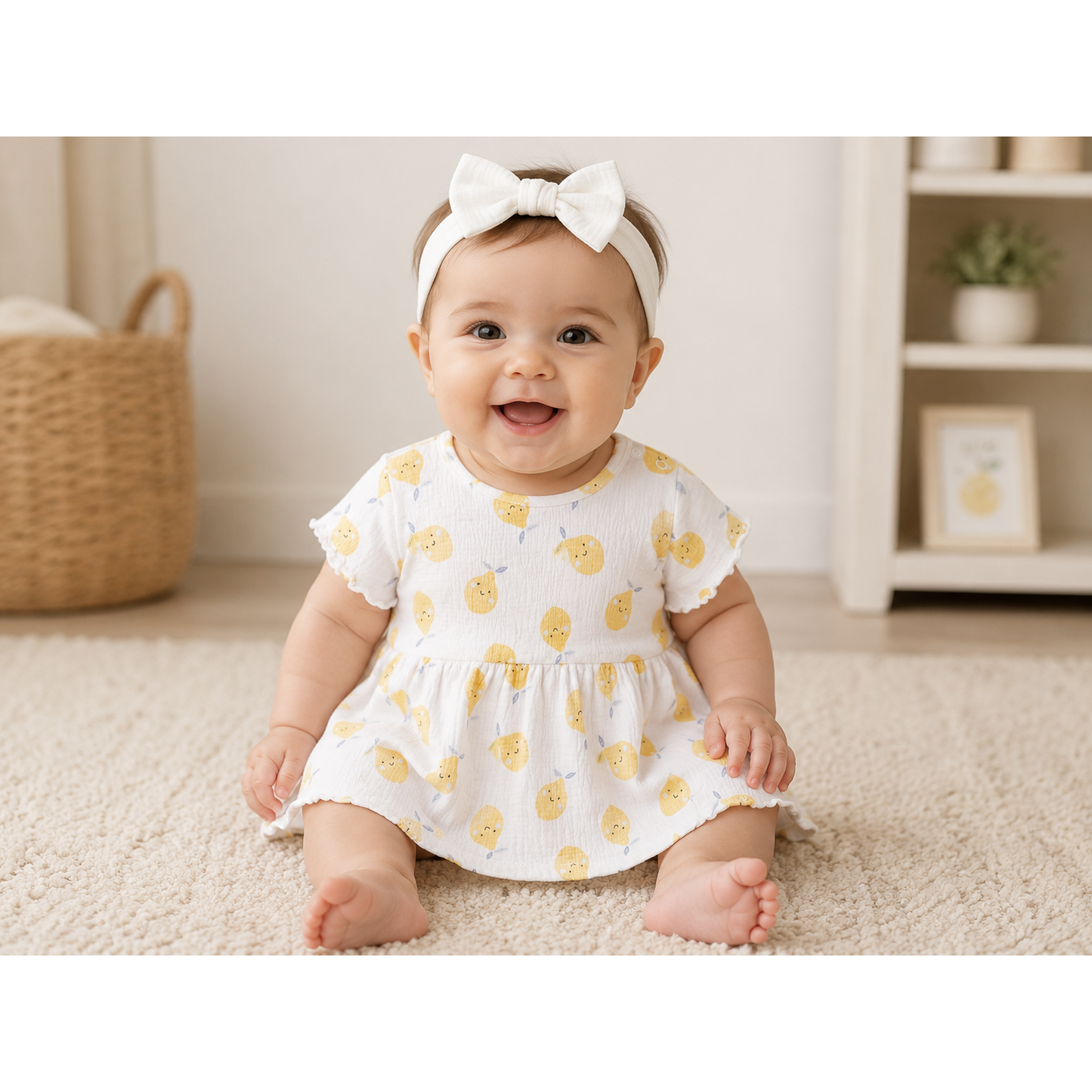 Lupilu Baby Dress Organic Cotton Short Sleeve