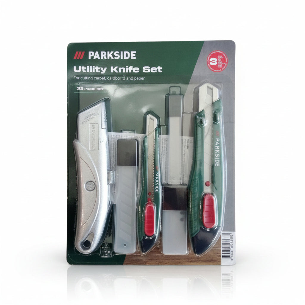 Parkside Bookbinding Knife Set 33-Piece Aluminum Steel
