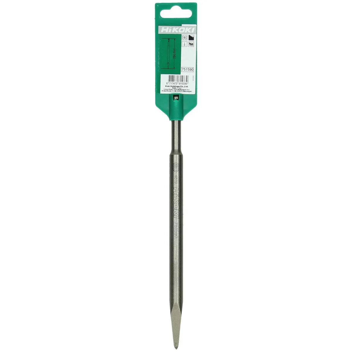 HiKOKI SDS-Plus Pointed Chisel 250mm for Demolition and Breaking Work - Gomix Brands Outlet