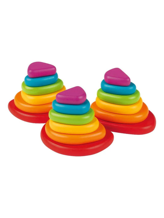 Playtive Junior Wooden Rainbow Montessori Puzzle 18-Piece