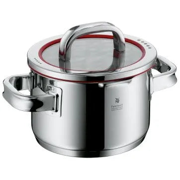 WMF Function 4 Stainless Steel High Casserole Pot, 6.3-inch, Versatile Lid - Gomix Brands Outlet