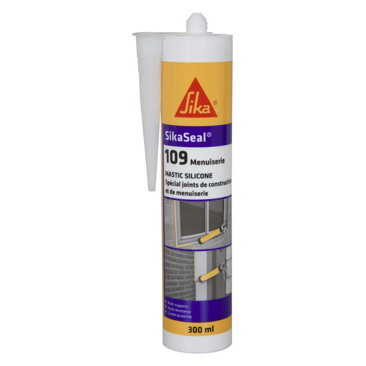 SikaSeal 109 Transparent Silicone Sealant for Window & Door Joinery Joints