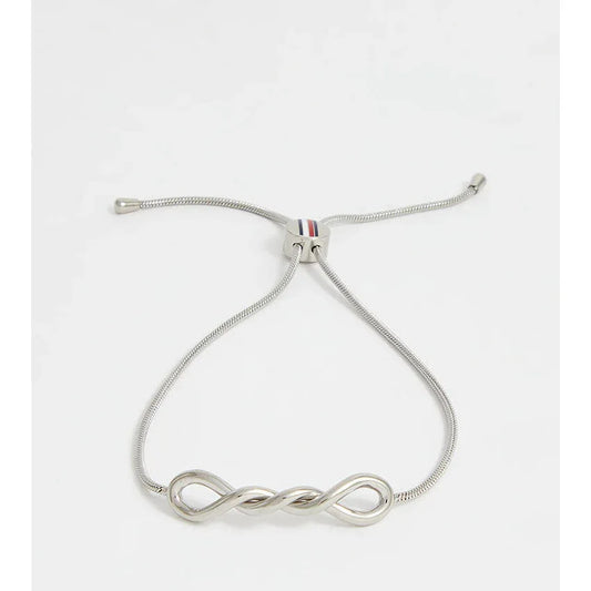 Tommy Hilfiger Elegant Twisted Silver Stainless Steel Bracelet for Women - Gomix Brands Outlet