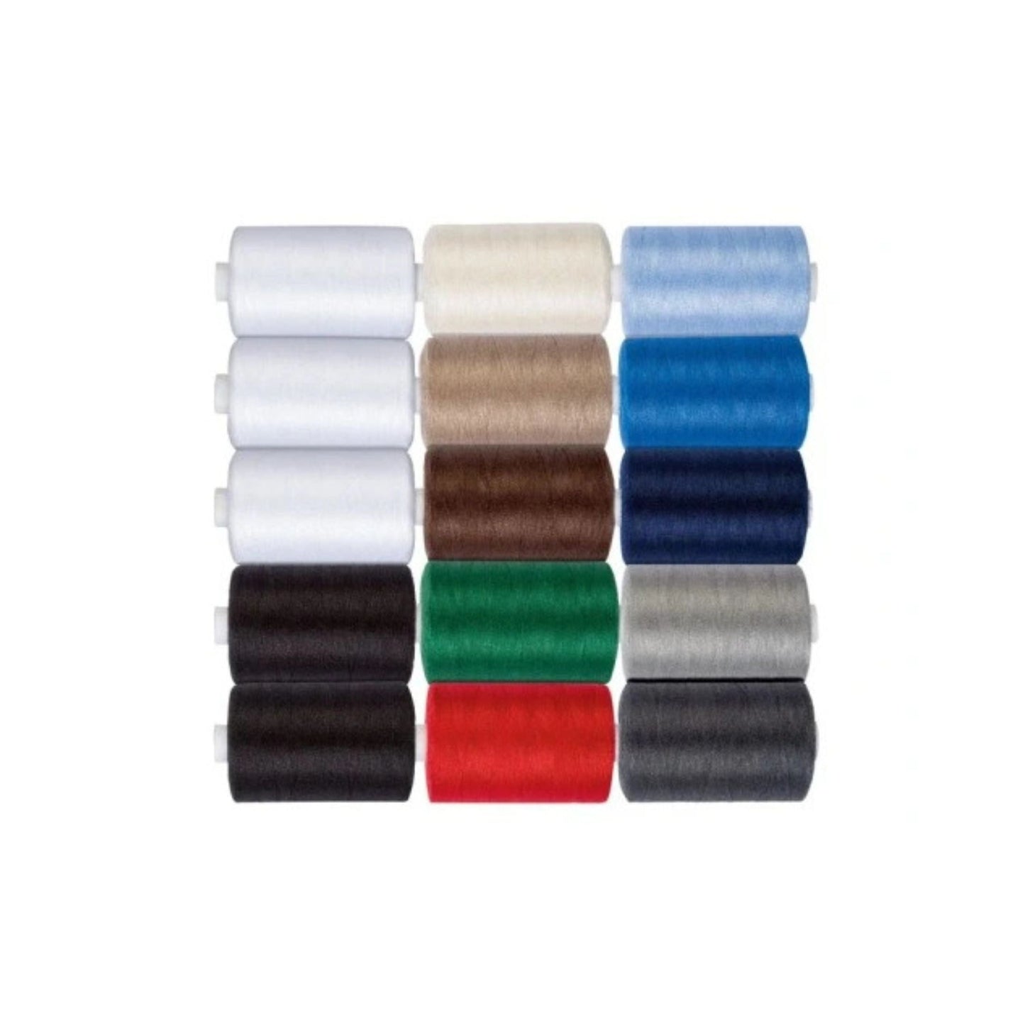 Crelando Tailor's Thread Assortment 15 Spools 1000m Polyester No 40/2