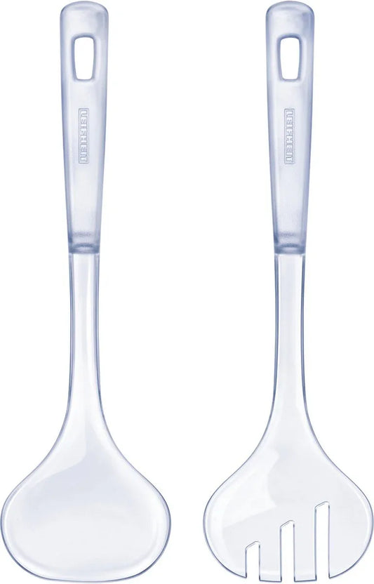 Leifheit Transparent 2‑Piece Slabestek with Hooked Handles – Dishwasher Safe - Gomix Brands Outlet