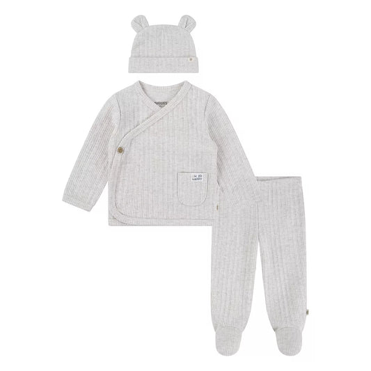 HUGGIES Organic Cotton 3-Piece Baby Long Sleeve Outfit Set