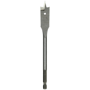Precision Flat Wood Drill Bit 16mm x 150mm with Hex Shank for Clean Drilling