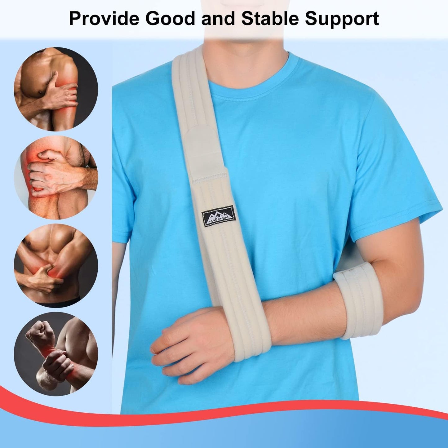 Adjustable Arm Sling Shoulder Immobilizer for Injury Recovery