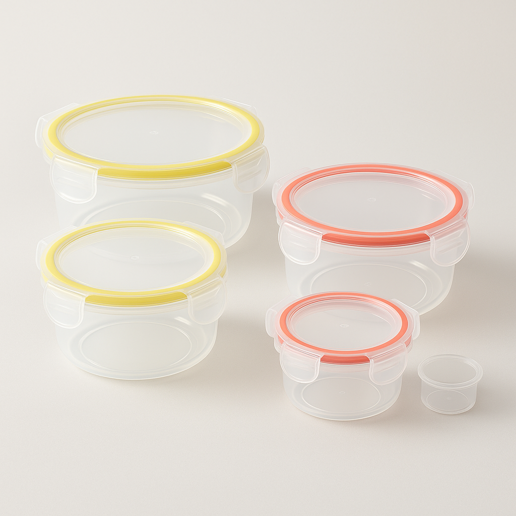5-Piece Airtight Round Food Container Set