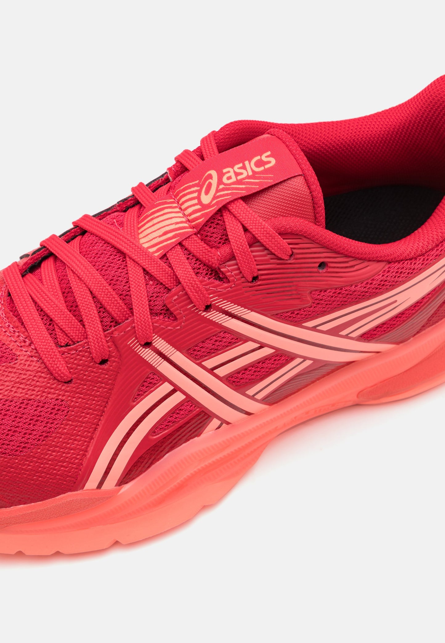 ASICS Powerbreak FF Handball Shoes: Speed Red, Breathable, Agile Performance
