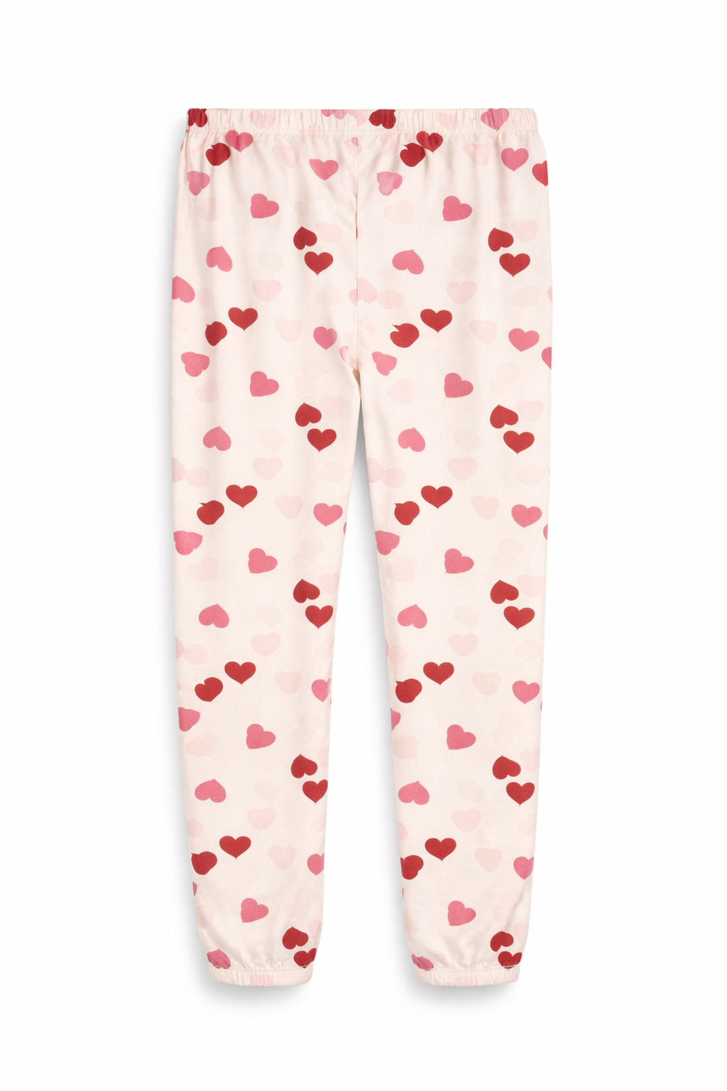 Grayson Threads Girls White Heart Print Fleece Jogger Pants