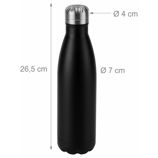 Relaxdays Stainless Steel Insulated Water Bottle 500ml