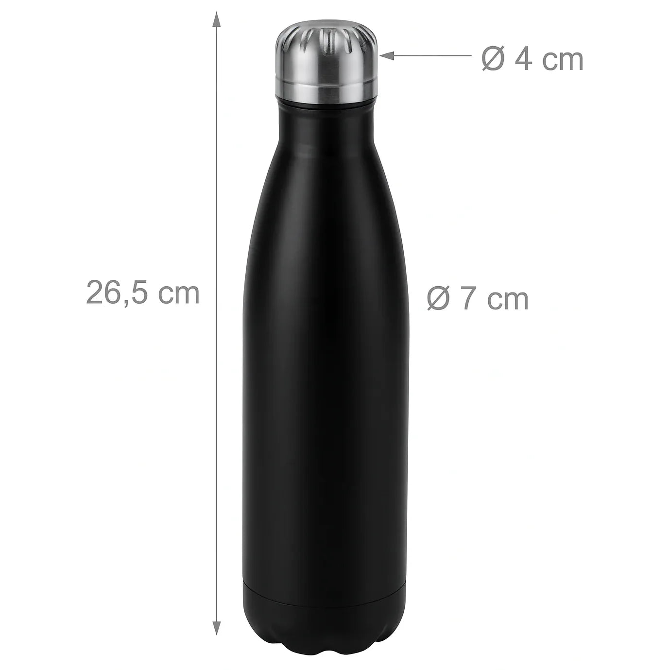 Relaxdays Stainless Steel Insulated Water Bottle 500ml - Gomix Brands Outlet