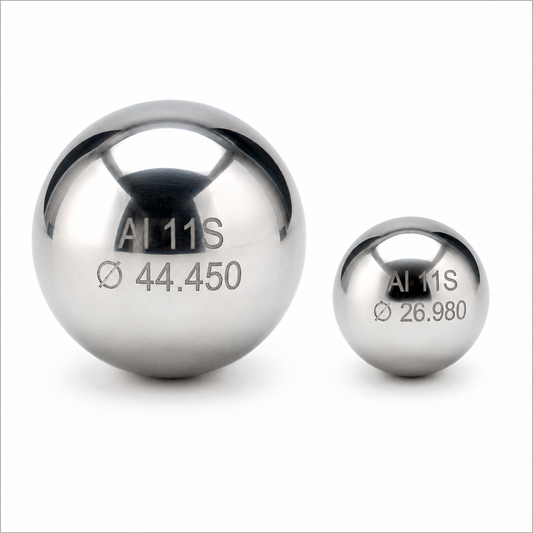Ceia 2-AL-SPHERE-OTP Aluminum Reference Test Spheres – Ø44.450mm & Ø26.980mm
