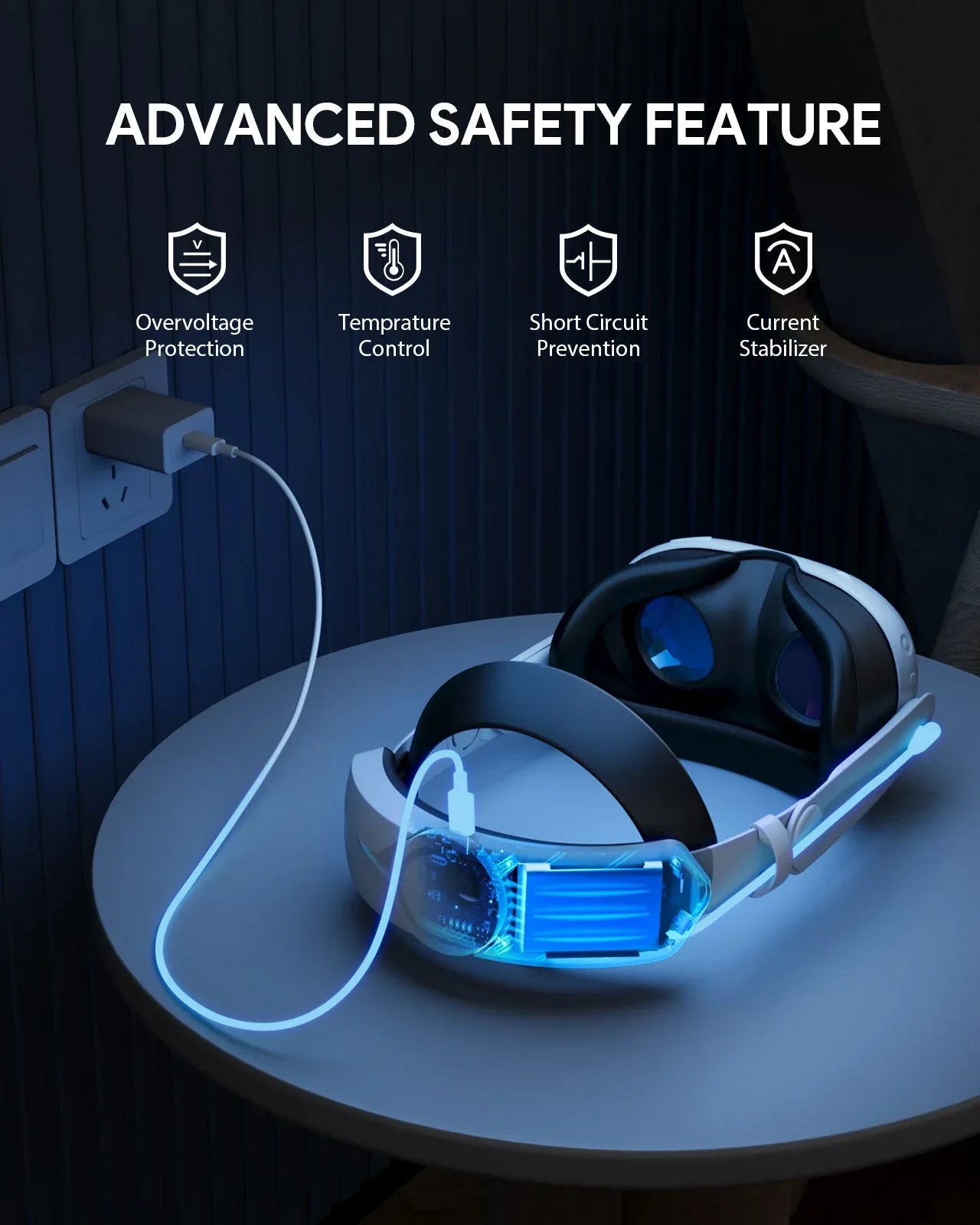 AUBIKA 8000mAh Fast-Charging Head Strap for Meta Quest 3 - Gomix Brands Outlet