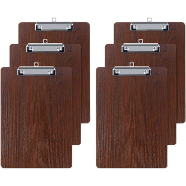 GUOKOFF A5 Wooden Clipboard Pack of 6 with Metal Clamp - Gomix Brands Outlet