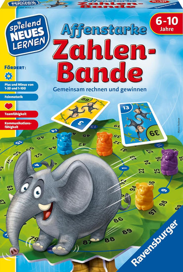 Ravensburger Monkey Number Band Educational Game – Multi‑Coloured Counting Fun