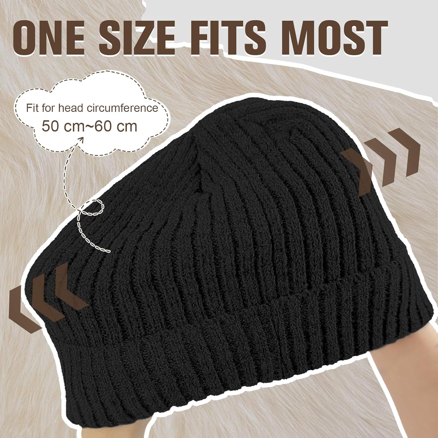 Cozy Wool Beanie with Fleece Lining – Unisex Winter Hat