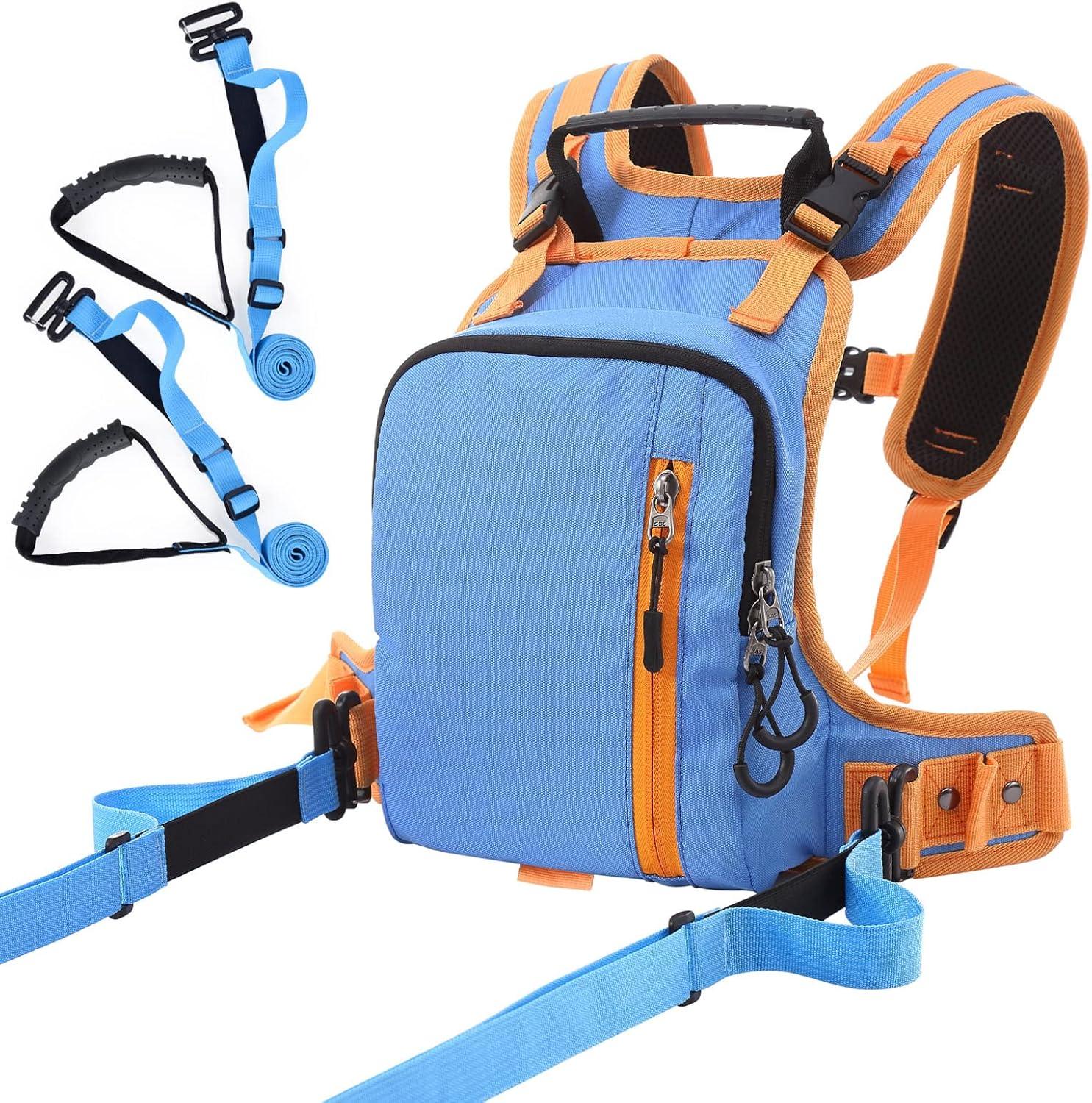 STLOVe Adjustable Kids Ski Harness BackBluepack with Backpack - Gomix Brands Outlet