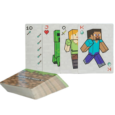 Minecraft Collectible Card Deck with Metal Tin Box – 52 Cards