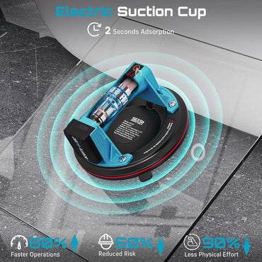 SEESII 8-inch Electric Suction Cup Lifter 600lb Heavy-Duty Tool - Gomix Brands Outlet