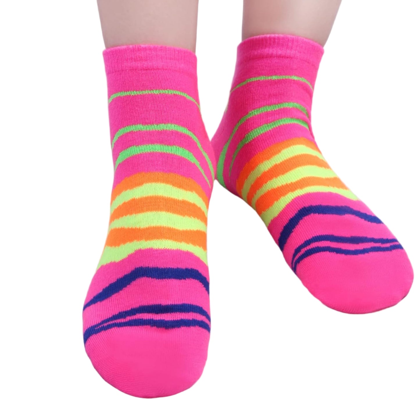 L&K-II 12-Pack Colorful Cotton Sneaker Socks for Women