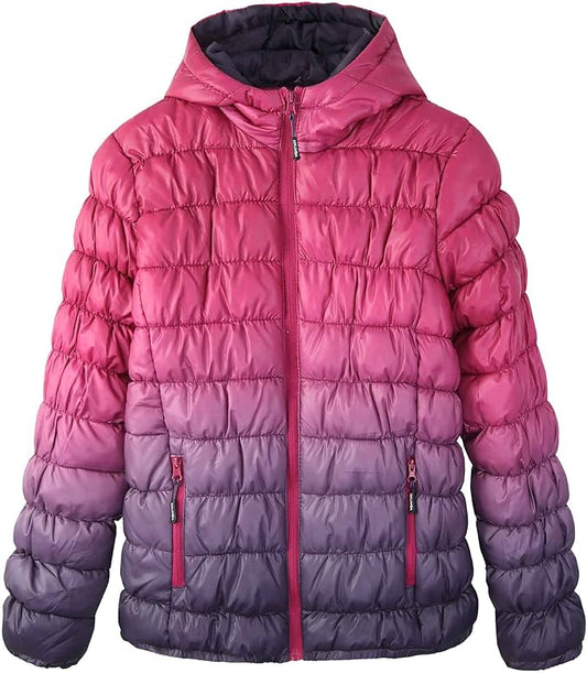 Krumba Girls Packable Lightweight Puffer Jacket for Outdoor Play