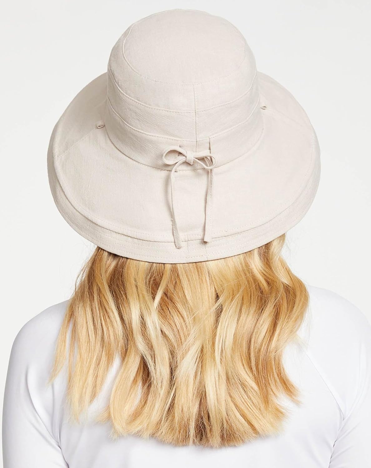 Solbari Women's Reversible Wide Brim Sun Hat with Adjustable Fit