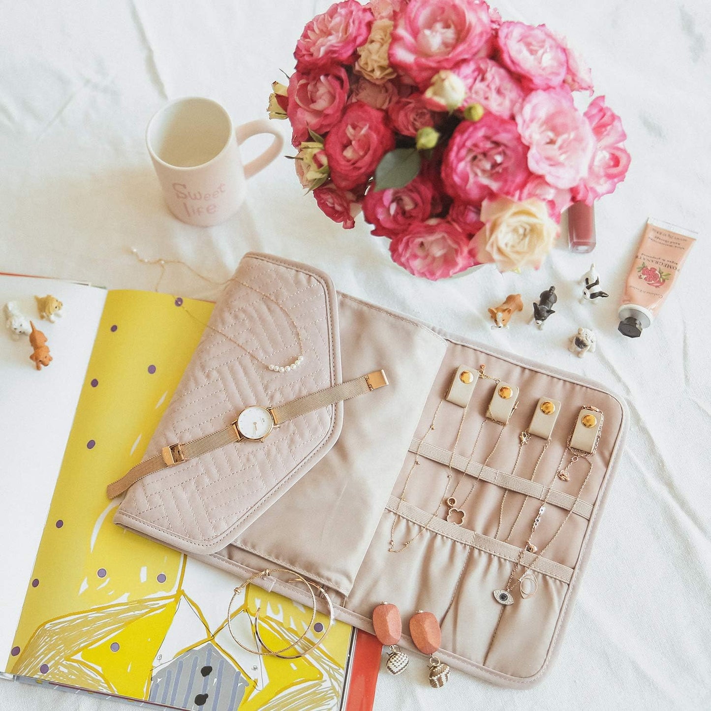 Travel Jewelry Organizer Case