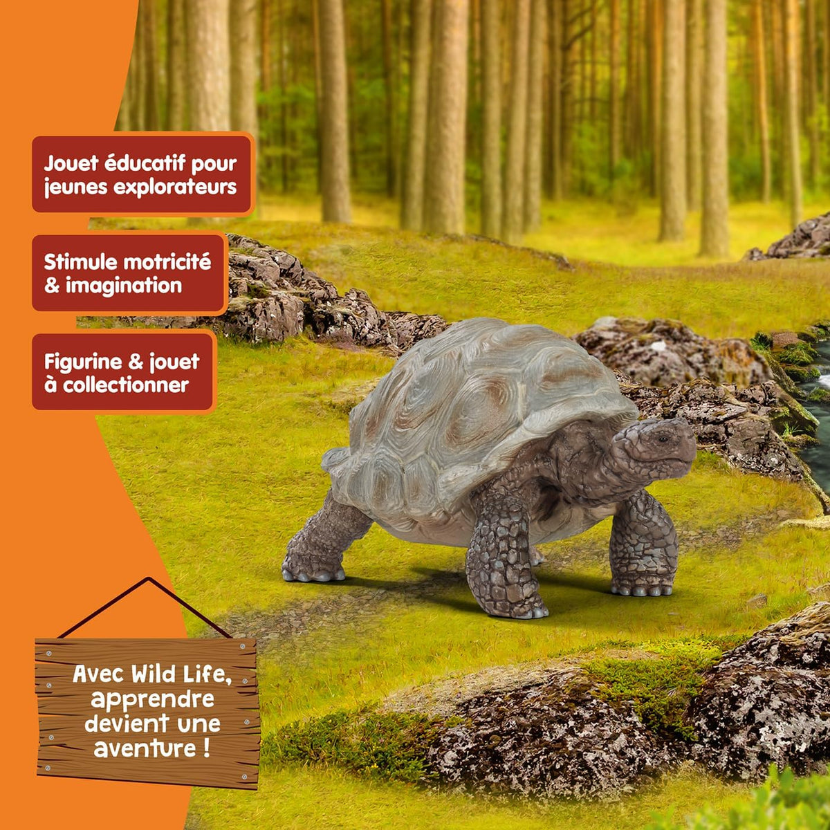 Schleich Wild Life 14824 Giant Turtle Figurine